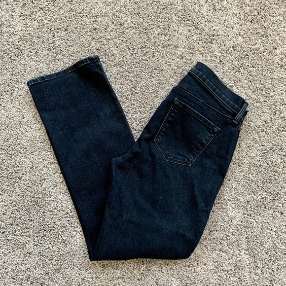 J BRAND Selena Mid-Rise Bootcut Black Stretch Denim Cropped Capri - Picture 4 of 16